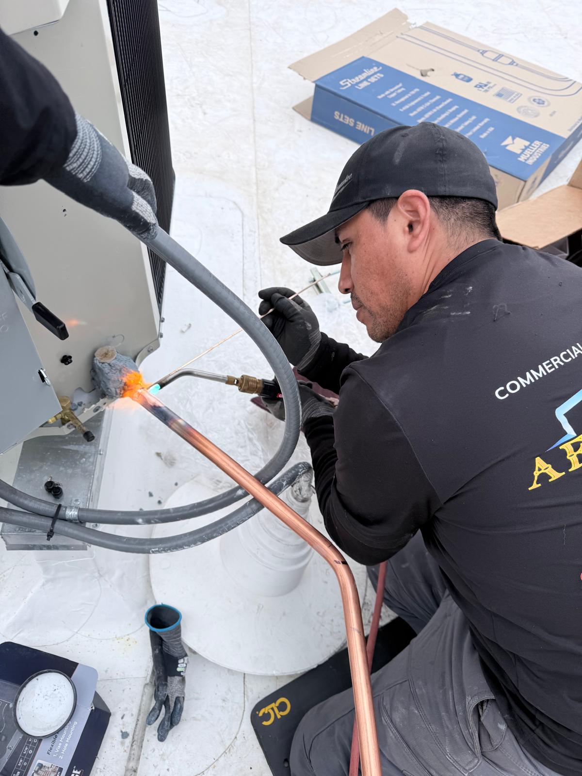 HVAC installation in a New Jersey home